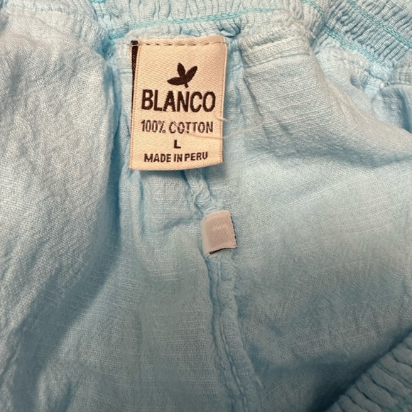 Blanco Blue Ruffle Mini Skort, Size: Large - Picture 5 of 5